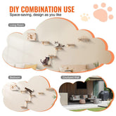 Wall Mounted Cat Shelves Tree with Jumping Boards Nest Furniture Set of 5
